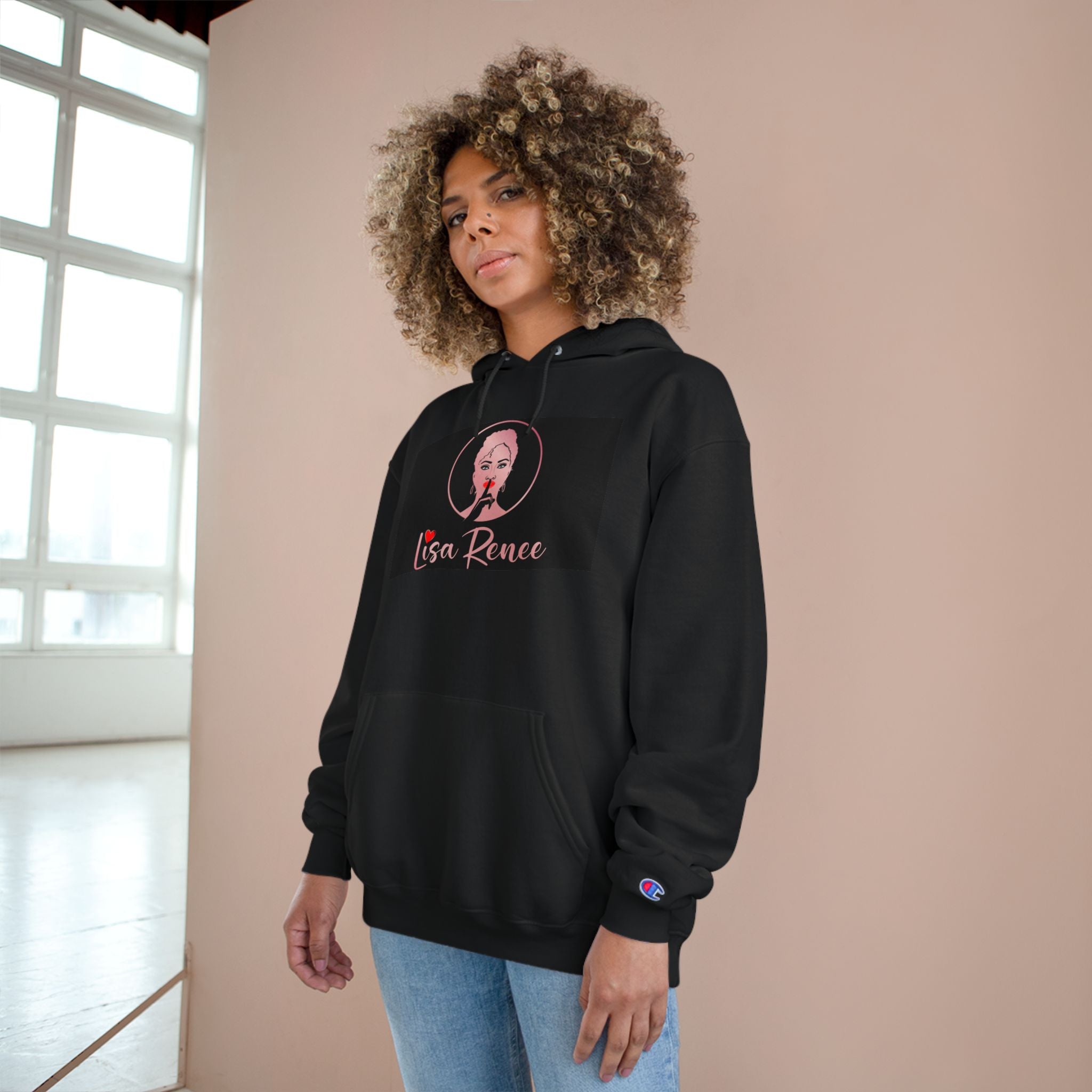 Hoodie — 'Lisa Rence' Portrait Hoodie with 'Coffee's For Me' Back Patch